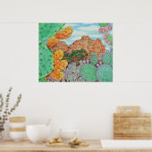 Poster Cactus du désert (Cuisine)