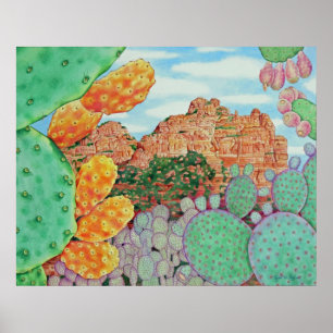 Poster Cactus du désert