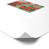 Poster Cactus du désert du sud-ouest Adobe House Grande i (Coin)