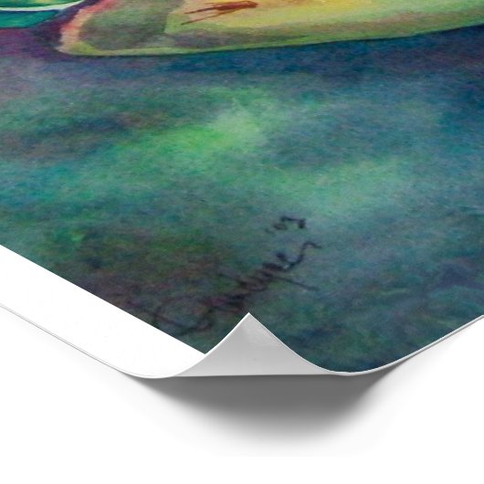 Poster Cactus en floraison (Coin)