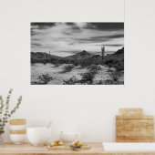 Poster Cactus en sable blanc (Cuisine)