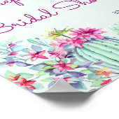 Poster Cactus et succulents Fête des mariées de feuillage (Coin)