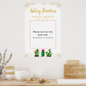 Poster Cactus Fiesta Fête des mariées Photo Booth Frame (Cuisine)