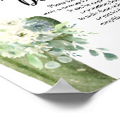 Poster Cactus Fleurs blanches Diapeurs de nuit (Coin)