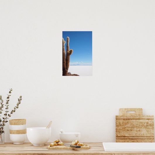 Poster Cactus géant sur l'affiche Salar de Uyuni (Cuisine)