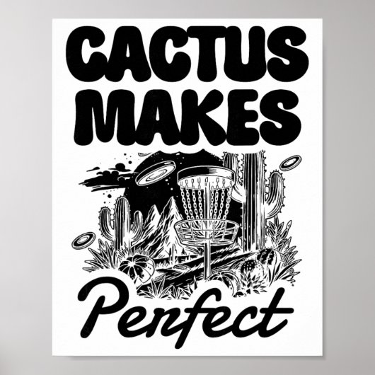 Poster Cactus Makes Perfect Disc Golf Adventure  (Devant)