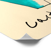 Poster Cactus mexicain art saguaro mignon (Coin)