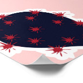 Poster Cactus mignon douce humeur et ton motif, (Coin)