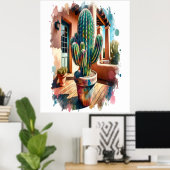 Poster "Cactus on Porch" (Bureau à domicile)