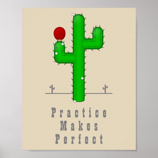 Poster Cactus Rend Parfait (Devant)