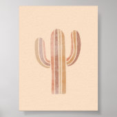Poster Cactus Simple Boho Dessins Boho Chic Bo esthétique (Devant)