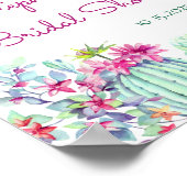 Poster Cactus Succulents Chaîne Lumières Fête des mariées (Coin)