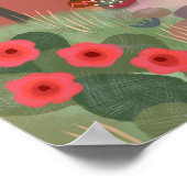 Poster Cactus sud-ouest du désert Adobe House (Coin)