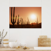 Poster Cactus Sur Le Désert (Cuisine)