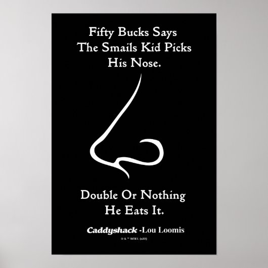 Poster Caddyshack | Cinquante Bucks dit (Devant)