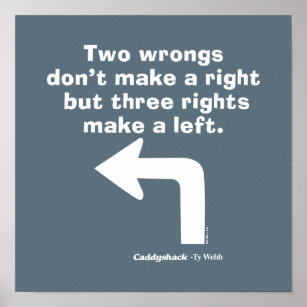 Poster Caddyshack   Deux erreurs ne font pas un droit