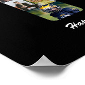 Poster Cadeau 12e anniversaire Numéro 12 Collage de photo (Coin)
