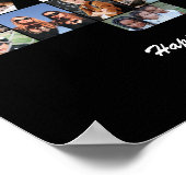 Poster Cadeau 40e anniversaire numéro 40 photomontage (Coin)