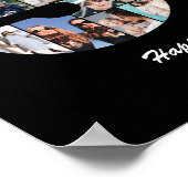 Poster Cadeau 50e anniversaire n° 50 Collage de photos (Coin)