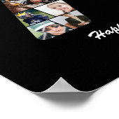 Poster Cadeau 70e anniversaire n° 70 Collage photo (Coin)