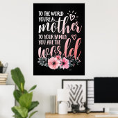 Poster Cadeau À Ma Mère (Bureau à domicile)