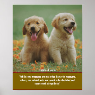 Poster Cadeau Amoureux des chiens unique, imprimés pour l