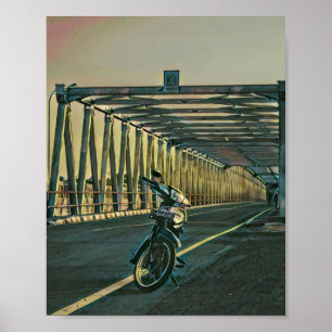 Poster Cadeau amoureux moto