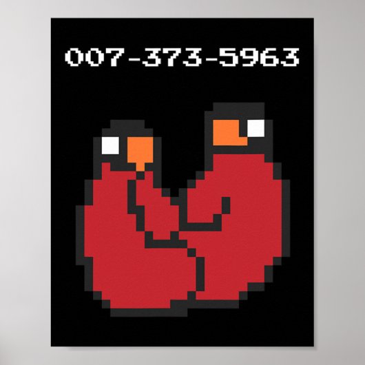 Poster Cadeau Amusant Codes 45s Jeu Vidéo 90s (Devant)