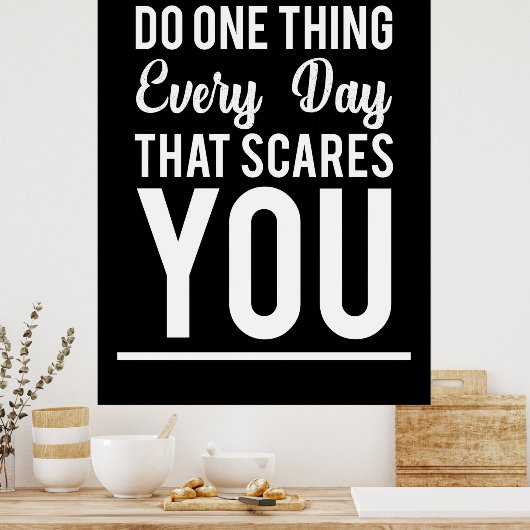 Poster Cadeau Anniversaire Faites Une Chose Chaque Jour (Cuisine)