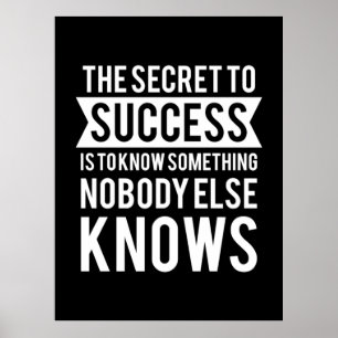 Poster Cadeau Anniversaire Le Secret Au Succès