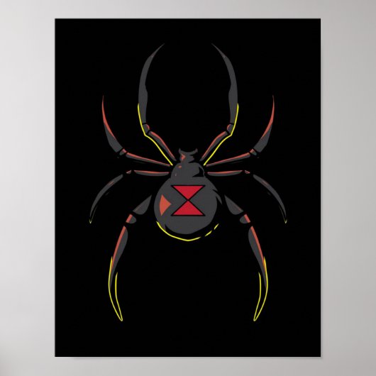 Poster Cadeau Black Widow Spider | Amateurs d'araignée (Devant)