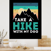 Poster Cadeau Camper | Faire Une Randonnée Avec Mon Chien (Cuisine)