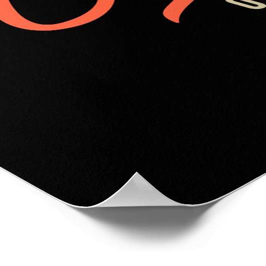 Poster Cadeau classique d'anniversaire 1975 (Coin)