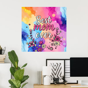 Poster Cadeau Collection Floral tendance de luxe