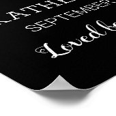 Poster Cadeau commémoratif funéraire élégant 9 photos en (Coin)