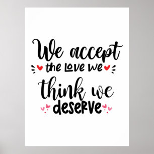 Poster Cadeau Couple Nous Acceptons L'Amour