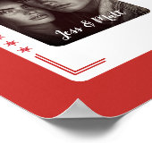 Poster Cadeau Couples, Western Poker Card Personnalisé (Coin)