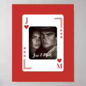 Poster Cadeau Couples, Western Poker Card Personnalisé (Devant)