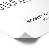 Poster Cadeau d'affiche Mariage personnalisé MR & MRS Épo (Coin)