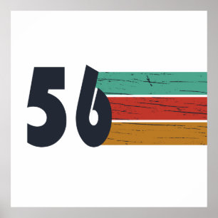 Poster Cadeau d'anniversaire 70 ans millésime 1956