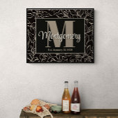 Poster Cadeau d'anniversaire avec nom de famille personna