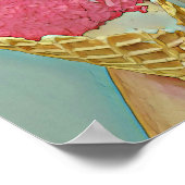 Poster Cadeau d'anniversaire de crème glacée (Coin)