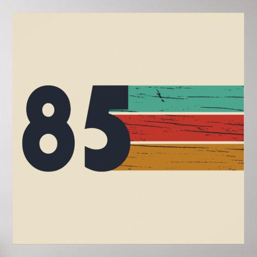 Poster Cadeau d'anniversaire de naissance en 1985 (Devant)