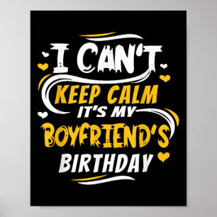 Poster Cadeau d'anniversaire Je ne peux pas garder le cal