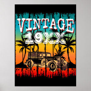 POSTER CADEAU D'ANNIVERSAIRE PERSONNALISÉ AVEC ANNÉE DE N