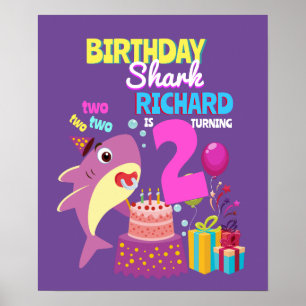 Poster Cadeau d'anniversaire personnalisé Maman Tante Pap
