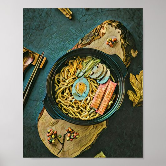 Poster cadeau d'anniversaire Ramen (Devant)