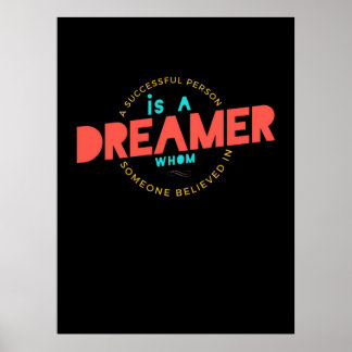 Poster Cadeau D'Anniversaire Une Personne Réussie Est Un