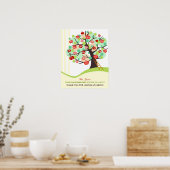 Poster Cadeau d'arbre de pomme pour l'appréciation des en (Cuisine)