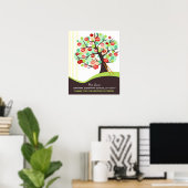 Poster Cadeau d'arbre de pommier pour appréciation des en (Bureau à domicile)